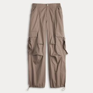Juniors' Harper & Ivy Cargo Pants With Knee Pleats Color: Tan/Brown